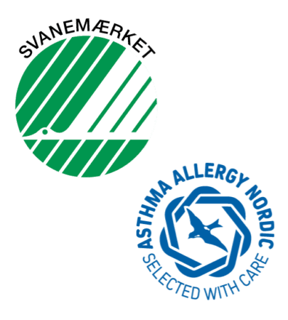 Svane og allergimærkede rengøringsmidler